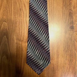 Jhane Barnes Vintage Silk Geometrical pattern tie